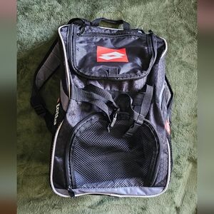 Vintage LOTTO Black Soccer Backpack